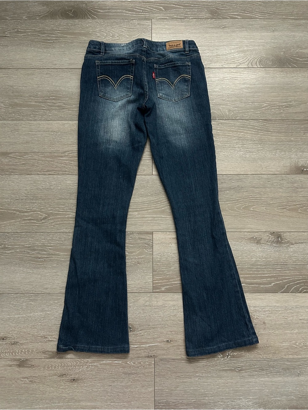Levi's Dark Blue Skinny Flare Jeans - Picture 3 of 11